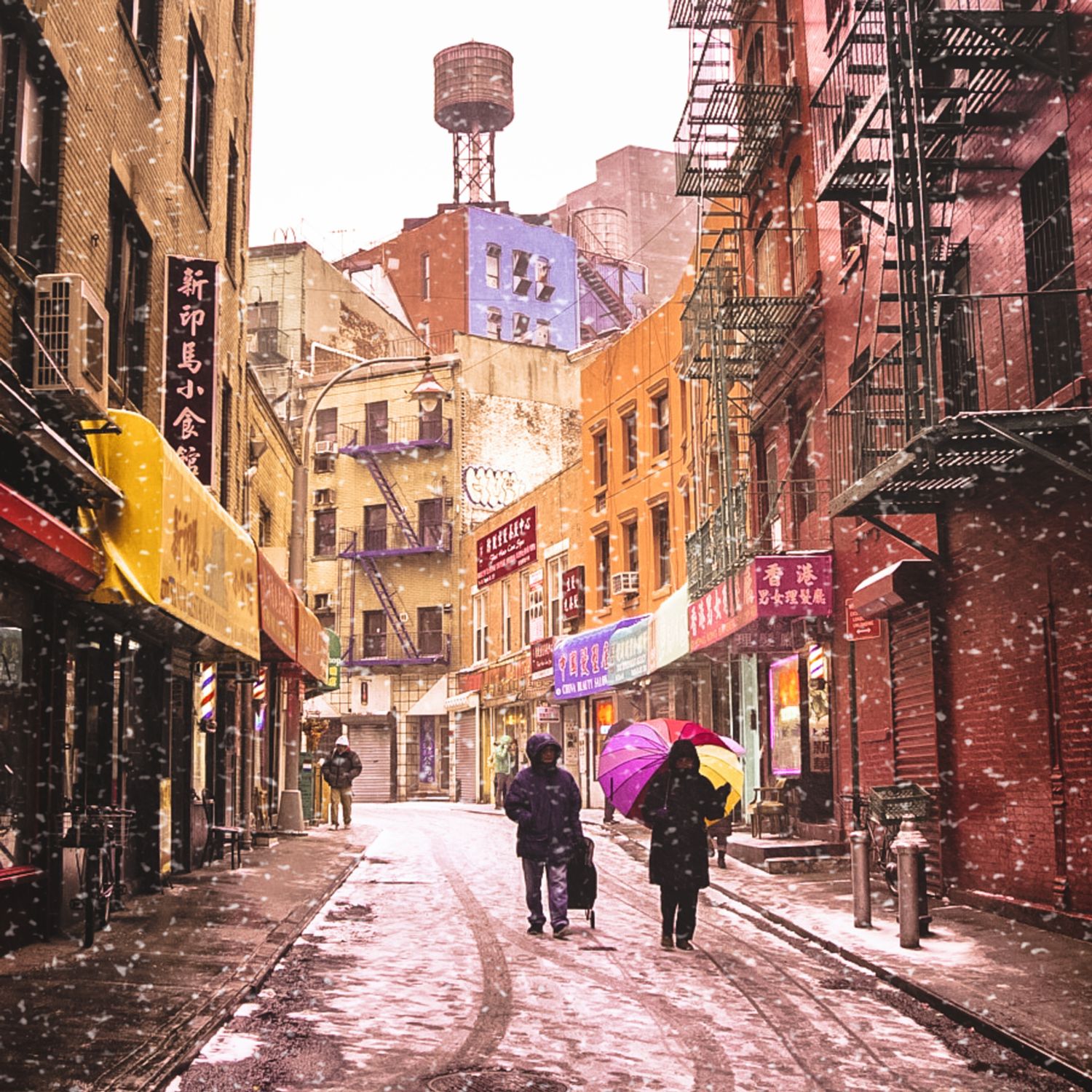 Snowy New York City