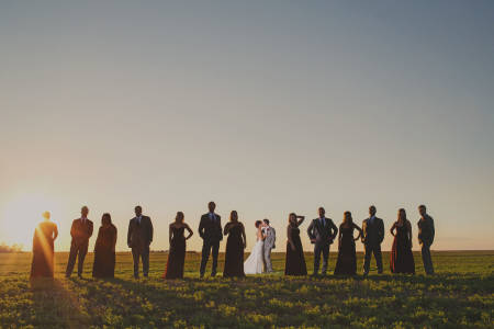 Wedding Party Silhouette